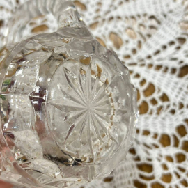 Кружка пивная из хрусталя в прессе. 350мл. Богемия, Чехословакия, винтажное время выпуска. Картинка 5